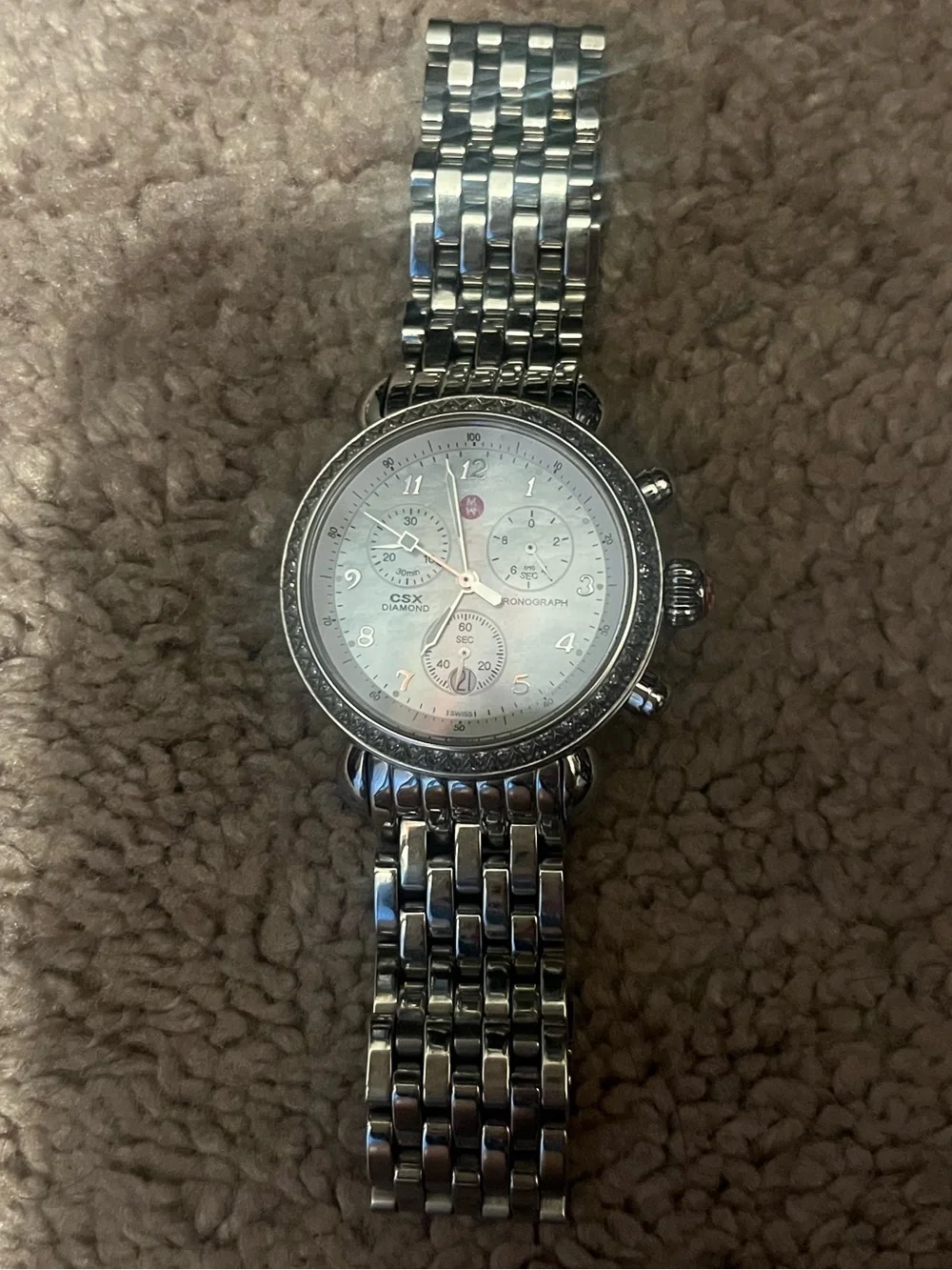 Michele CSX Quartz Diamond Ladies Watch